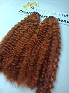 ผมคนแท้ชาวพม่าชาว100% หยิกสีส้มขนาดเต็มวาดคู่ผลิตในเวียดนาม - Product Image 5