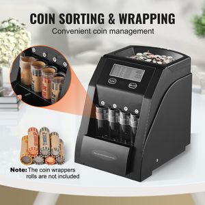 Macchina Conta e Classifica Monete da 25 Centesimi (USD) con Capacità di 200 Monete, Schermo LCD e Funzione di Confezionamento - Product Image 5