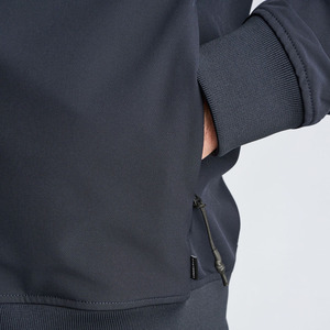 Chaqueta Bomber de Color Sólido para Hombre, Cierre de Cremallera, Cuello Alto, Estilo Casual, Ropa de Otoño, 100% Poliéster, Corte Regular - Product Image 5