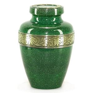 Urna conmemorativa de latón con detalles artesanales y superficie pulida para un legado duradero de Axiom Home Accents - Product Image 2