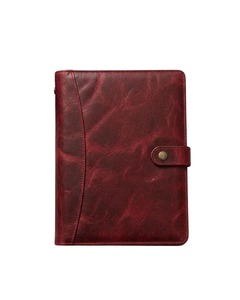 Premium Leather Business Portfolio Organizer <b>Document</b> Holder Resume <b>Folder</b> Card Pocket Writing Pad Folio for Work and <b>Travel</b> - Product Image 1