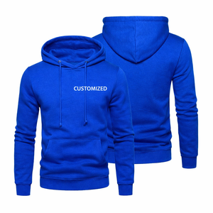 Wholesale fashion wear Custom <b>men</b> blue hoodie breathable Plain <b>Pullover</b> Sweatshirt Unisex Fleece Fashion Apparel custom logo - Product Image 1
