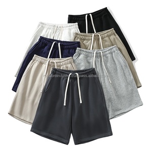 กางเกงขาสั้นผ้าเทอร์รี่สำหรับผู้ชายกางเกงขาสั้นใส่วิ่งสีดำสำหรับใส่วิ่งออกกำลังกายเล่นกีฬาฤดูร้อนโลโก้ได้ตามต้องการ - Product Image 3