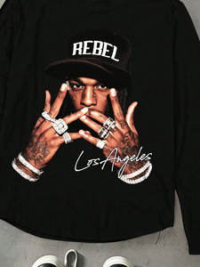 Camisetas de Marca Personalizadas de Alta Calidad para Hombre, Tallas Grandes, 100% Algodón, Impresión Serigrafiada, Secado Rápido y Transpirable, Ropa Urbana - Product Image 3