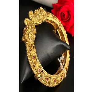 Radiant Premium Quality Trendy Brass Gold Plated Single Openable <b>Bangles</b> for Women & Girls for Wedding Collection - Product Image 2