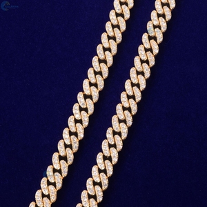 Colorless Lab Grown Diamond Cuban Link Bracelet Full <b>Iced</b> <b>Out</b> Celebrity Style Hip Hop Bracelet - Product Image 4