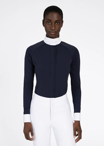 Camisa de competición para mujer de primera calidad, tela suave, duradera, cómoda, ajuste flexible y elegante, ropa de equitación para mujer. - Product Image 4