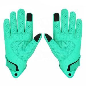 Gants de moto en cuir en gros pour la course, avec logo personnalisé, protection intégrée - Product Image 3