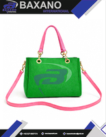 Tas Selempang Kanvas Wanita Alpha Kapa Alpha dengan Ritsleting, Desain Logo Kustom Huruf Yunani, Tempat Penyimpanan Laptop untuk Kegunaan Sehari-hari