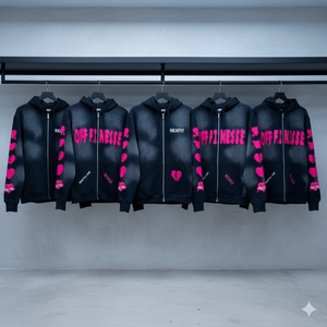 เสื้อฮู้ดดี้มาใหม่ ขายดี งานปักโลโก้แบบดิสเทรส สตรีทแวร์ ขายส่ง คุณภาพสูง เสื้อฮู้ดดี้ซิปแบบซันเฟด - Product Image 4