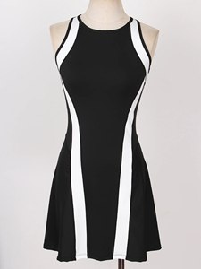 Women's Sleeveless <b>Two</b> <b>Piece</b> <b>Set</b> Bow Collar Printed Design - Product Image 4