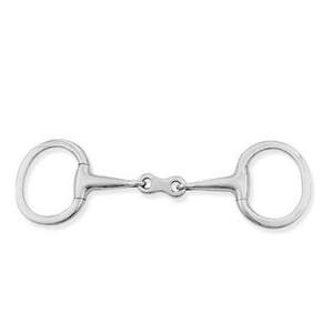 Flat <b>Ring</b> Eggbutt Snaffle Bit French Link Lozenge Stainless Steel 12.5 <b>Size</b> TM STARTECH Horse Bit Training Dressage Riding - Product Image 1