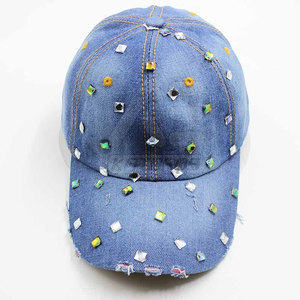 Casquettes en jean respirantes 100 % coton de qualité supérieure, coutures robustes, style décontracté, toutes saisons, personnalisables pour la vente en ligne - Product Image 2