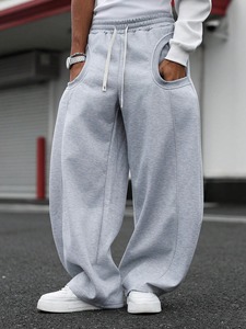 High Quality Custom Quick Dry Polyester Pant <b>Elastic</b> Regular Sport Tapered <b>Men</b> Jogger Double Waist <b>Trouser</b> Wholesale Rate - Product Image 5