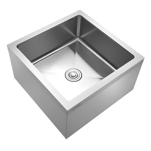 Supporto a Parete 3-in-1 in Acciaio Inox 304 per Lavaggio Pavimenti con Scanalatura a X, 24 x 24 x 13 pollici, per Mop X-Force e X-Act - Product Image 1