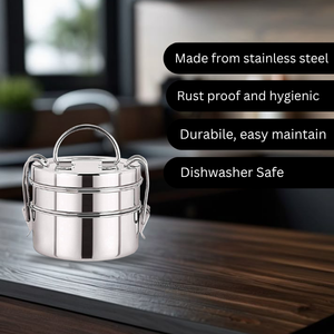 Meilleure vente facile à transporter étanche à l'air multi-couches chaud en acier inoxydable Tiffin Lunch Box Dabba Container - Product Image 2