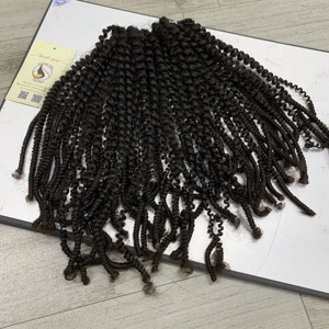 Alta calidad agua rizado primavera giro Color Natural cutícula alineados paquetes de cabello Super doble dibujado virgen cabello humano crudo - Product Image 1