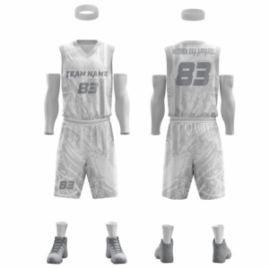 Ensemble d'uniformes de basketball pour jeunes de haute qualité, logo personnalisé, sublimation, nouveau style et design, respirant et options grandes tailles, qualité supérieure - Product Image 3