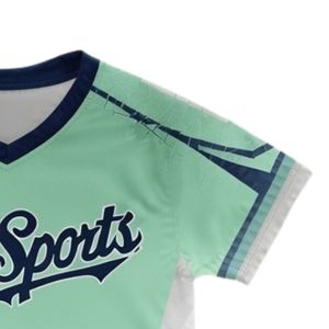 Maillot de lacrosse unisexe vert menthe marine sublimé, en polyester léger, uniforme sportif pour équipe, vêtements de performance pour matchs - Product Image 4