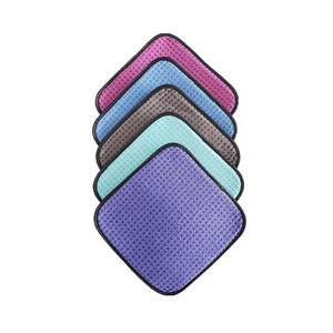 Toalla de Bolos de Microfibra de Secado Rápido con Agarre Fácil, Paño de Limpieza Tejido con Algodón y Poliéster, Color Sólido, Logotipo Deportivo - Product Image 3