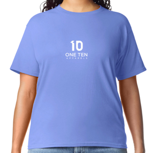 Camiseta de Mujer, Color Violeta, Algodón Suave, Informal, Manga Corta, Cómoda, Básica, Ropa de Moda, Venta al Por Mayor Personalizada - Product Image 4