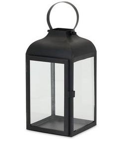 Farol Decorativo de Metal y Vidrio Hecho a Mano con Acabado Negro Mate, Elegante, para Decoración del Hogar, Bodas y Hoteles, Personalizable - Product Image 2