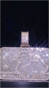 Pendentif Breloque Personnalisé Moissanite Iced Out, Bijoux Hip Hop Bling, Vente en Gros, Plaqué Or 18 carats, Or Rose, Argent, Plaque Nominative pour Hommes - Product Image 4