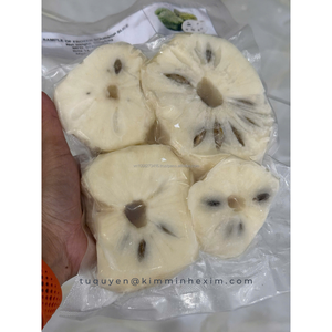 Graviola surgelée (fruit de corossol) à peau verte et chair blanche, qualité supérieure, entière et coupée en deux, prête à consommer - Product Image 4