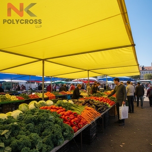 Bâche de marché pour légumes résistante aux intempéries, traitée anti-UV, pour applications en extérieur - Product Image 6