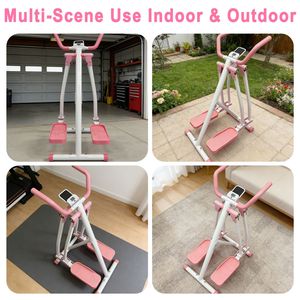 Air <b>Walk</b> Foldable Cardio Cross Trainer Glider Full Body Low Impact Elliptical <b>Machine</b> with LCD Display for Home Exercise - Product Image 5