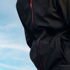 2023 Manufacturer Men's Casual Winter <b>Parka</b> Oversize Loose Hooded Soft Shell <b>Jacket</b> with Stand Collar Plain Dyed Bonded Black - Product Image 4