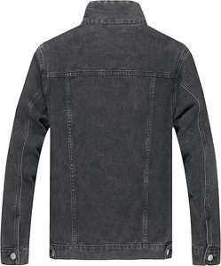 Veste en jean pour homme, 100% coton, logo personnalisé, haute qualité, respirante, écologique, séchage rapide, pour usage extérieur, vente en gros - Product Image 2