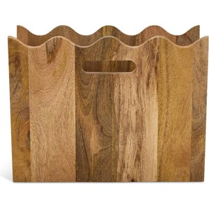 ชั้นวางนิตยสารไม้มะม่วงทำมือพร้อมลวดลายแกะสลัก |   ขายส่ง - Product Image 2