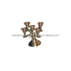 High Quality Brass Table Decorative <b>Candle</b> Taper Holder With <b>Gold</b> Finished For Home Decor For Office Decor - Product Image 2