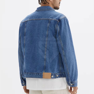 Custom Unisex 100% Cotton Jeans Jackets Premium Casual Breathable Eco-Friendly <b>Button</b> Front Daily Outdoor Clothing - Product Image 3
