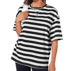 Camiseta para Mujer, Ropa en Varios Colores, Diseño de Parches, Logotipo Personalizado Impreso/Bordado, Estilo Casual para Exteriores, Mejor Oferta 2026 - Product Image 2