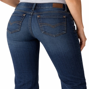 กางเกงยีนส์เดนิมทรงขาบานสำหรับผู้หญิง เอวกลาง สไตล์วินเทจ ทรงปกติ ใส่สบาย บริการ OEM แบบกำหนดเอง เหมาะสำหรับใส่ลำลองในชีวิตประจำวัน - Product Image 3