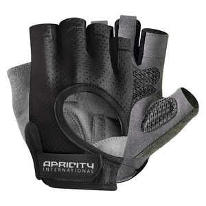 Padded Palm Protection Half Finger Lightweight Fitness <b>Gloves</b> for <b>Weight</b> Lifting Sports <b>Training</b> Gym with Adjustable Wrist Wraps - Product Image 1