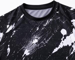 Camiseta Deportiva para Hombre, Manga Larga, Sublimada en Blanco y Negro, Transpirable, Ecológica, Anti-UV, de Secado Rápido, 100% Poliéster - Product Image 4