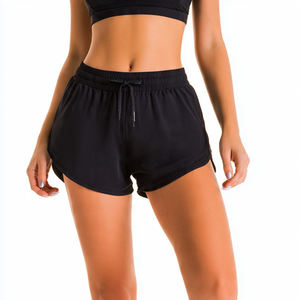 Ensemble de shorts de bain ajustables brillants pour femmes, été, deux pièces, vêtements de plage avec poches, polyester/coton - Product Image 6