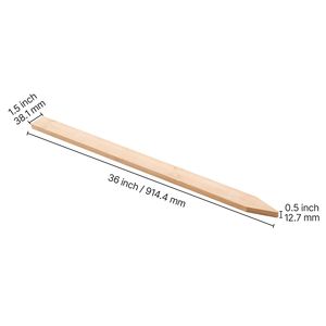 25 Pezzi Pali da Giardino in Legno 36 x 0,5 x 1,5 cm, Pali per Livellamento e Supporto Piante in Legno di Abete con Filo da 1mm - Product Image 5