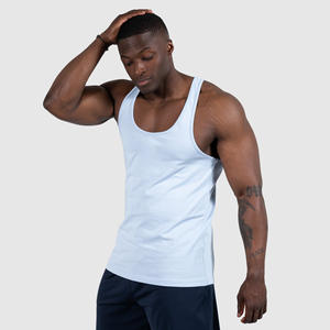 Débardeur Homme Col Profond Sans Manches 100% Coton Respirant de Haute Qualité 180 Grammes, Couleur Unie, Personnalisable - Product Image 2