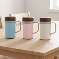 Nuevo Termo Portátil IKUK Clásico de Acero Inoxidable Ecológico con Aislamiento al Vacío, 550ml/18oz, con Asa, 8 Horas de Duración, Venta al Por Mayor, Tendencia 2025