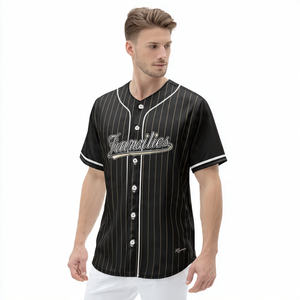 Camiseta de Béisbol Personalizada 100% Poliéster y Ropa de Entrenamiento de Softbol, Camisetas Ligeras con Rayas - Product Image 1