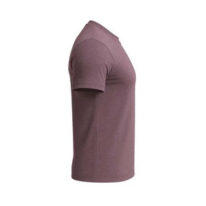 T-shirt en jersey de coton 100% pour homme, couleur unie, col rond, manches courtes, coupe classique, style décontracté, uni - Product Image 3