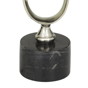 Modern <b>Candle</b> Stand Set of 2 with <b>Marble</b> Base for Home Decoration - Product Image 3