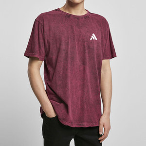 T-shirts pour hommes en coton 100% respirant, légers, effet délavé - Séchage rapide, écologiques, manches courtes, style décontracté streetwear - Product Image 1