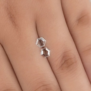 Diamants de laboratoire taille brillant hexagonale R&K GEMS HK56, fabricant direct, HPHT poli, couleur DEF, clarté VVS, vente en gros en vrac - Product Image 2