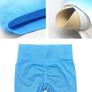 <b>Women</b> Yoga Set Gradient Blue <b>White</b> High Waist <b>Leggings</b> Square Neck Non-Convertible Straps Crop Top 2 Piece Spandex Polyester - Product Image 5