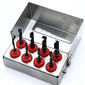 Kit de 8 Brocas Manuales para Implantes Dentales, Expansor de Hueso, Acero Inoxidable Negro, Instrumental Quirúrgico para Laboratorio - Product Image 6